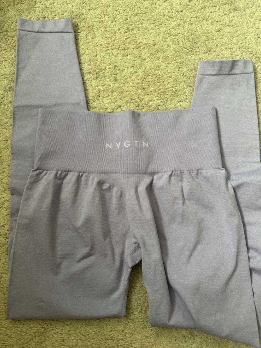 NVGTN Lavender-Gray Seamless High-Waist Leggings